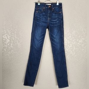 Madewell 10" High-Rise Skinny Jeans Wendover Wash: TENCEL Denim Edition Size 23T